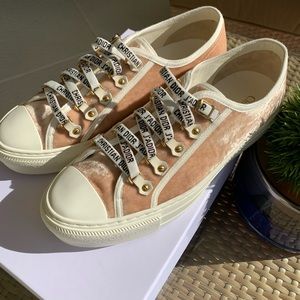 dior velvet sneakers